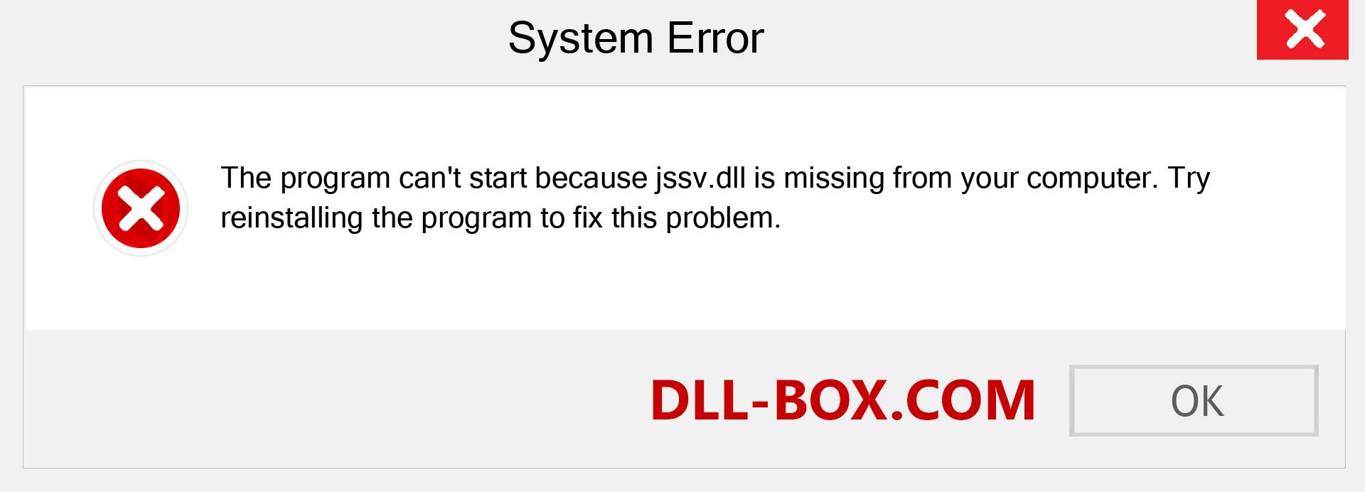  jssv.dll file is missing?. Download for Windows 7, 8, 10 - Fix  jssv dll Missing Error on Windows, photos, images